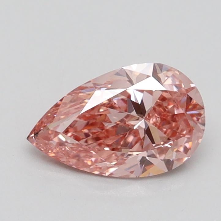 0.74 Ct. Fancy Intense Pink Pear Lab Grown Diamond