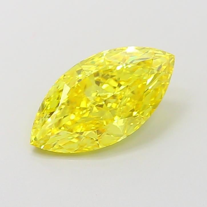 1.57 Ct. Fancy Vivid  Yellow Marquise Lab Grown Diamond