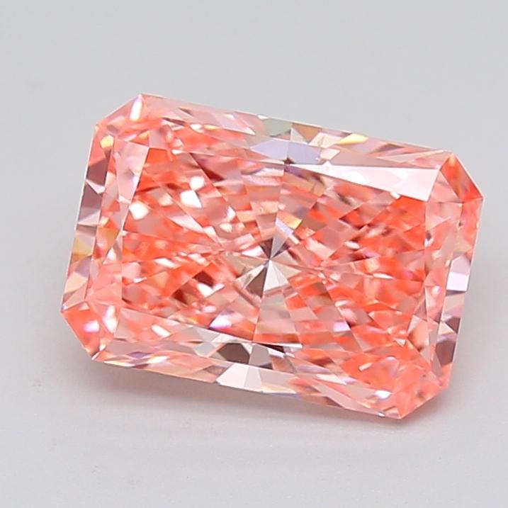2.93 Ct. Fancy Vivid  Pink Radiant Lab Grown Diamond