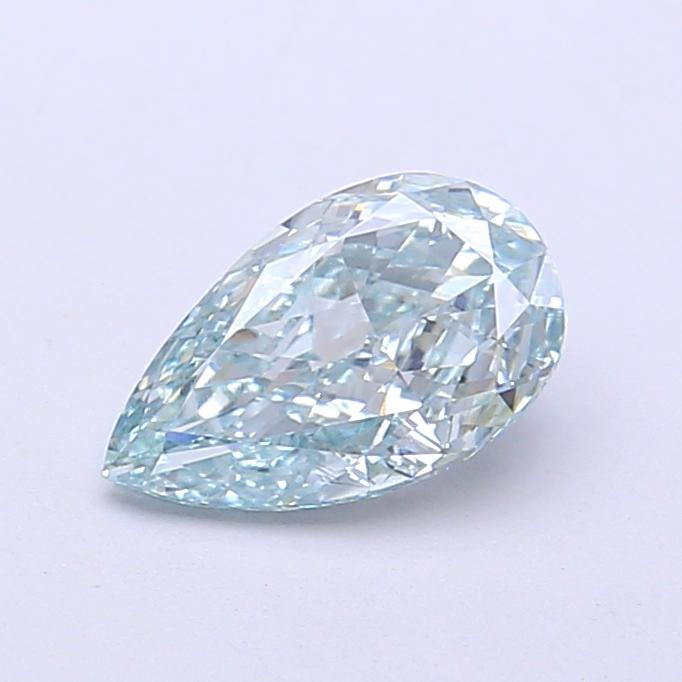 1.02 Ct. Fancy Light Bluish Green Pear Lab Grown Diamond