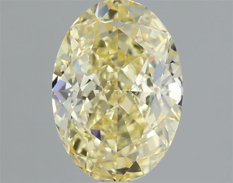 1.60 Ct. Fancy Intense Yellow Oval Lab Grown Diamond