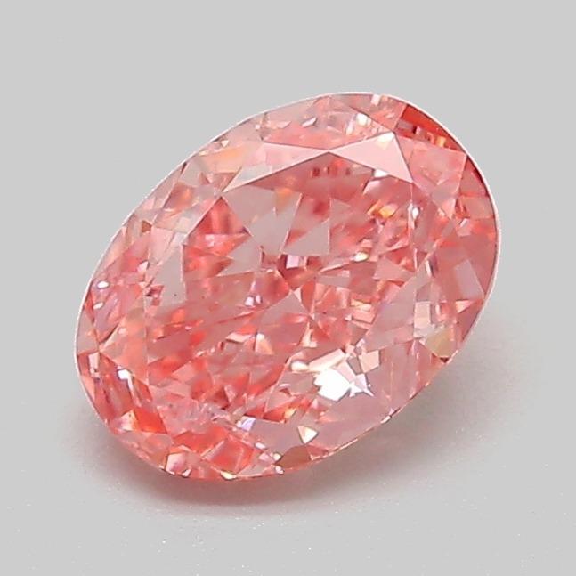 1.03 Ct. Fancy Vivid  Pink Oval Lab Grown Diamond