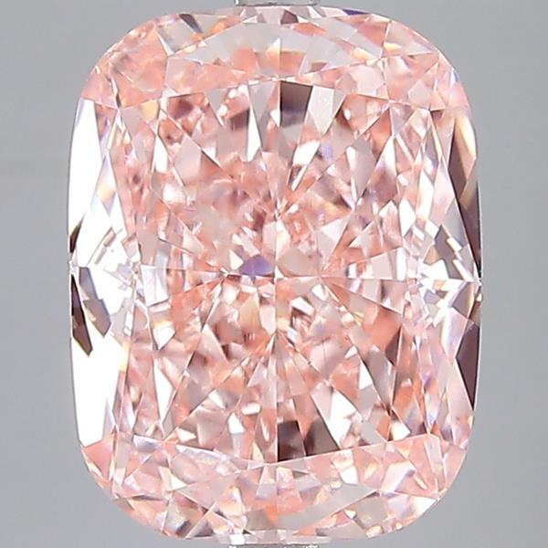 7.00 Ct. Fancy Intense Pink Cushion Lab Grown Diamond