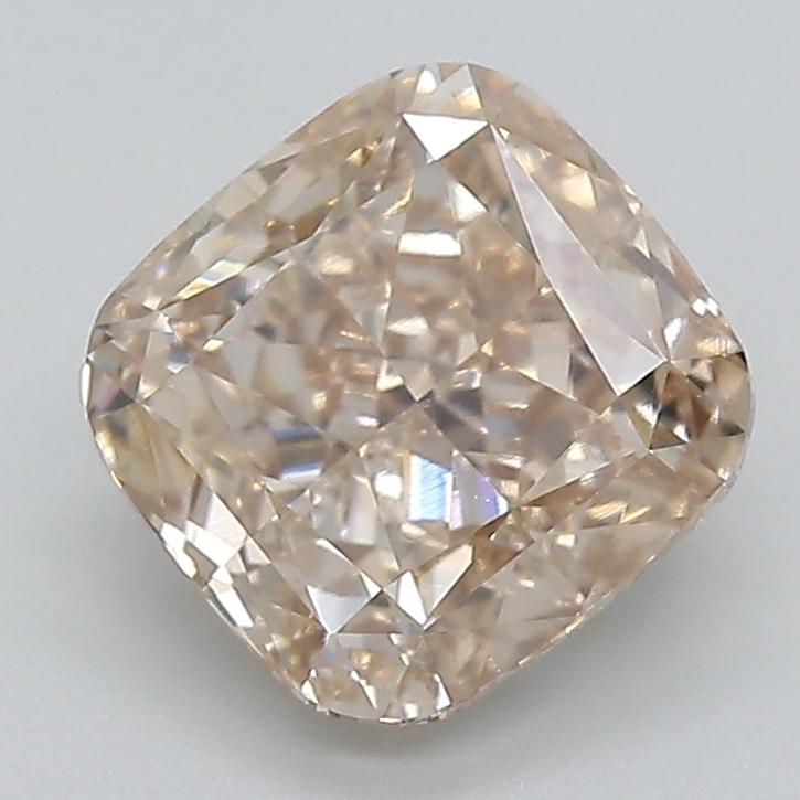 2.02 Ct. Light  Brown Cushion Lab Grown Diamond