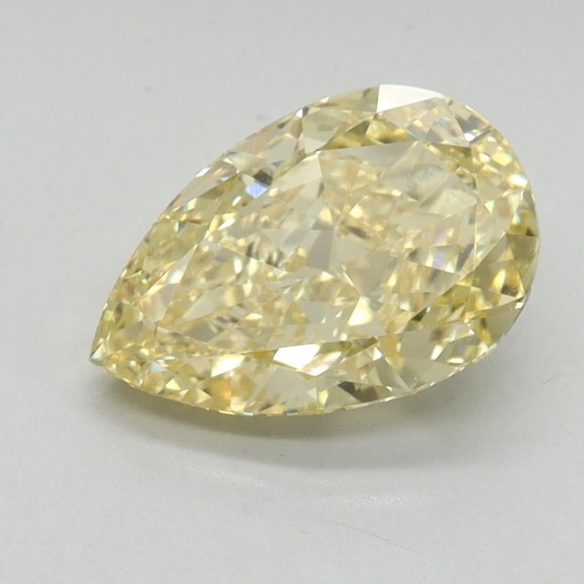 2.04 Ct. Fancy Intense Yellow Pear Lab Grown Diamond