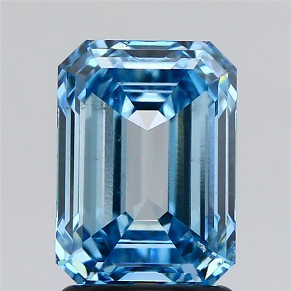 2.04 Ct. Fancy Intense Blue Emerald Lab Grown Diamond