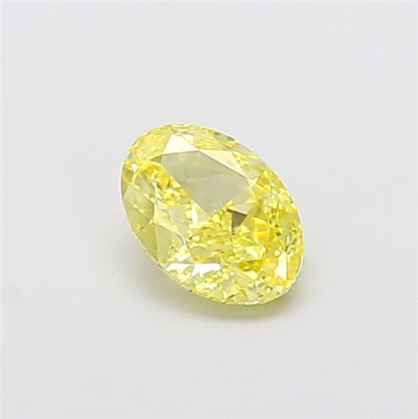 1.05 Ct. Fancy Intense Yellow Oval Lab Grown Diamond