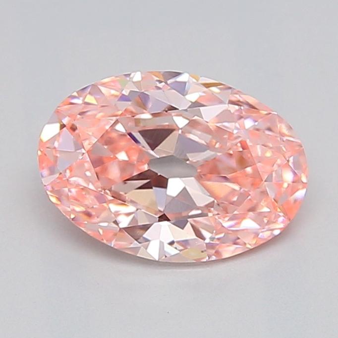 1.01 Ct. Fancy Vivid  Pink Oval Lab Grown Diamond