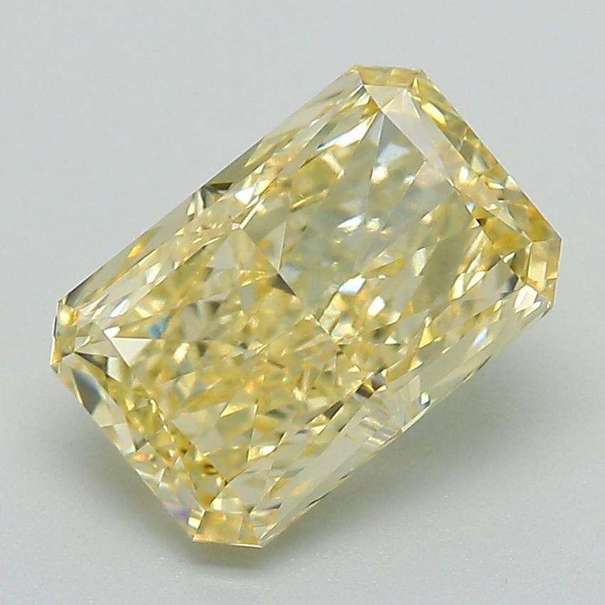 2.94 Ct. Fancy Vivid Yellow Radiant Lab Grown Diamond