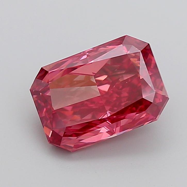 4.52 Ct. Fancy Vivid Pink Radiant Lab Grown Diamond