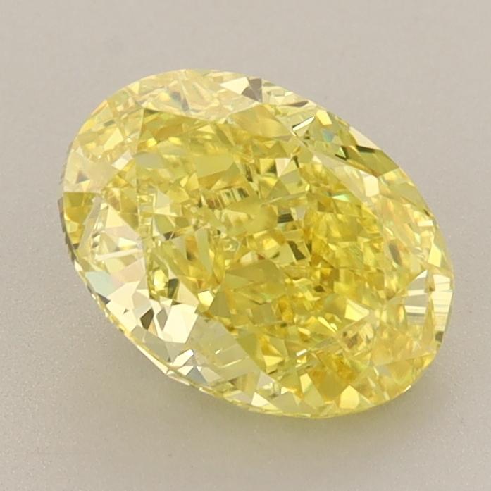 1.77 Ct. Fancy Vivid  Yellow Oval Lab Grown Diamond