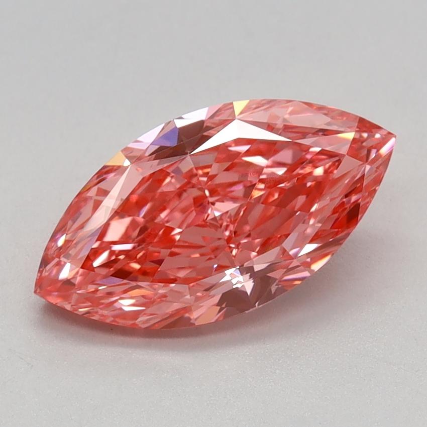1.33 Ct. Fancy Vivid Pink Marquise Lab Grown Diamond