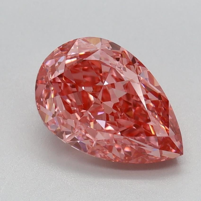 1.57 Ct. Fancy Vivid Pink Pear Lab Grown Diamond