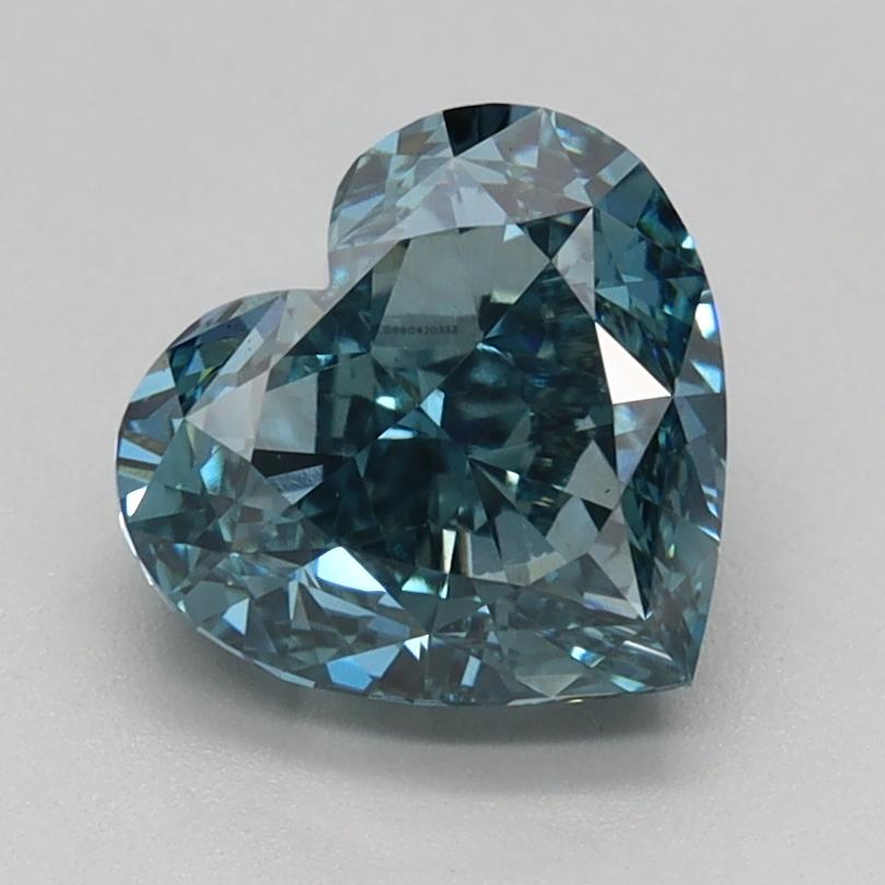 1.52 Ct. Fancy Vivid Blue Heart Lab Grown Diamond