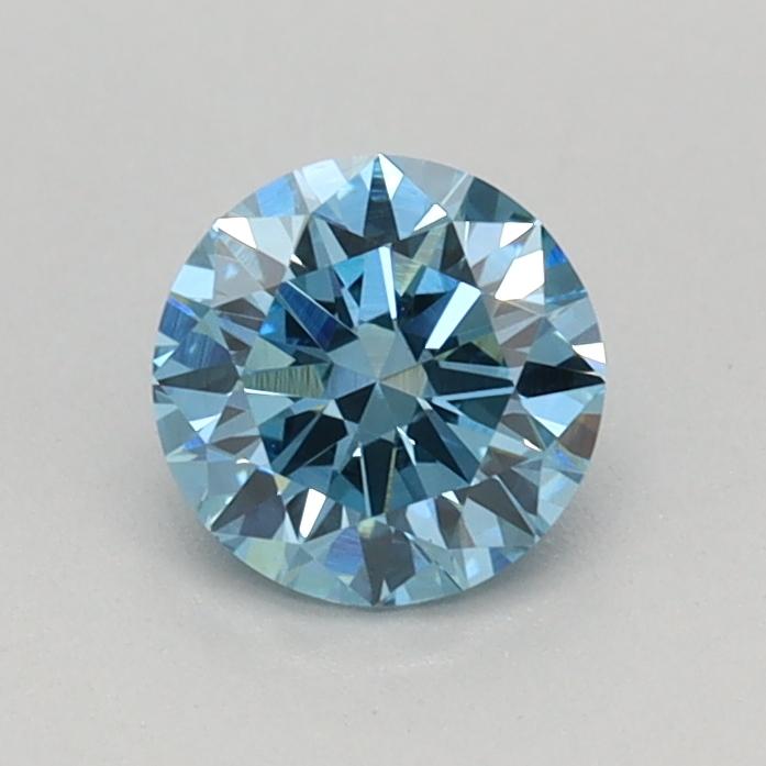 0.45 Ct. Fancy Vivid Blue Round Lab Grown Diamond