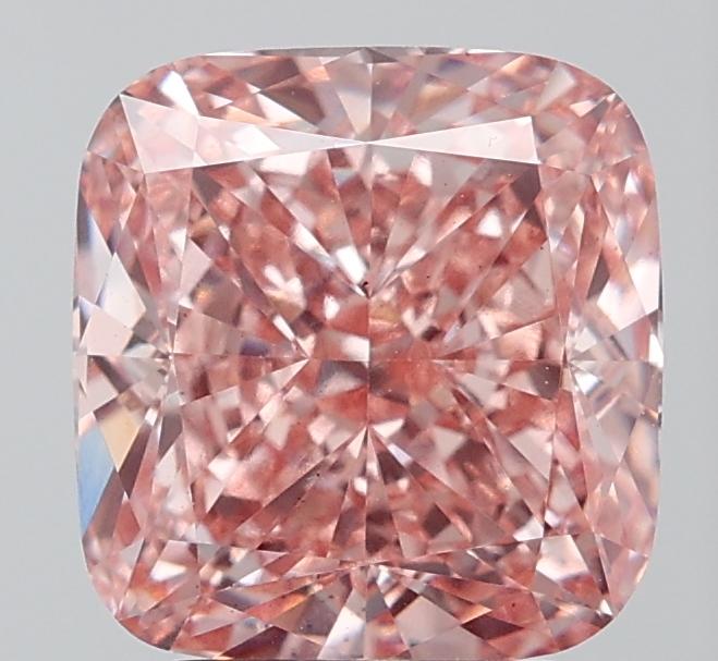 4.00 Ct. Fancy Intense Pink Cushion Lab Grown Diamond