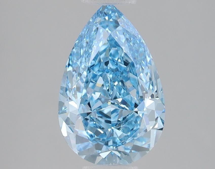 2.04 Ct. Fancy Vivid Blue Pear Lab Grown Diamond