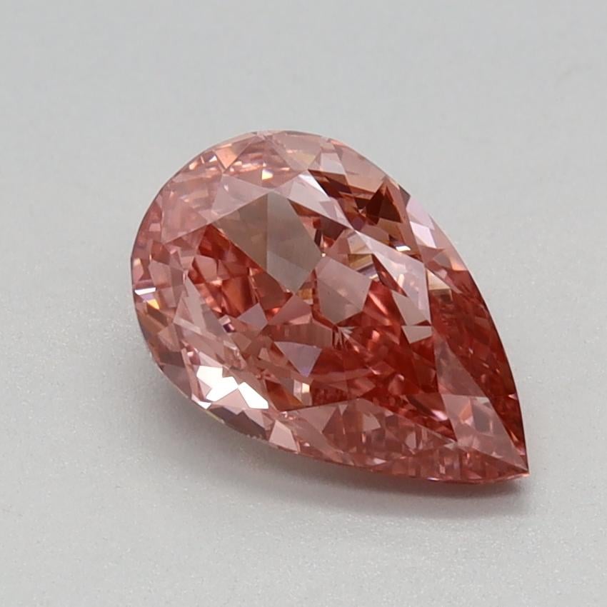 0.93 Ct. Fancy Vivid Pink Pear Lab Grown Diamond