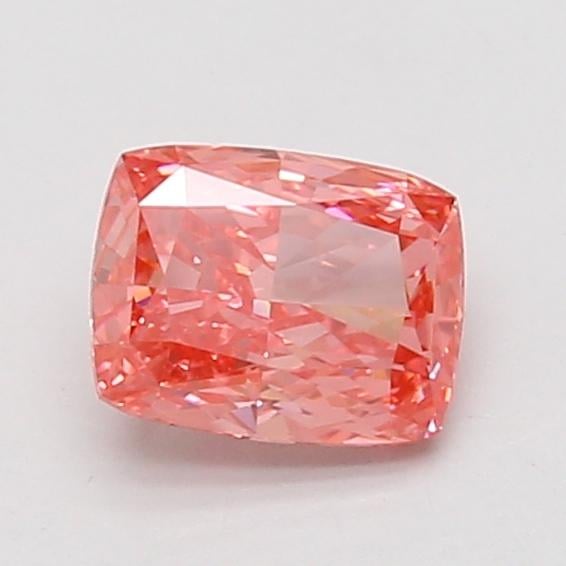 1.03 Ct. Fancy Vivid Pink Cushion Lab Grown Diamond