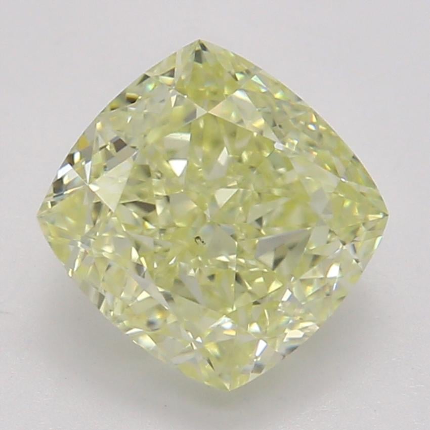 1.07 Ct. Fancy Light Yellow Cushion Diamond