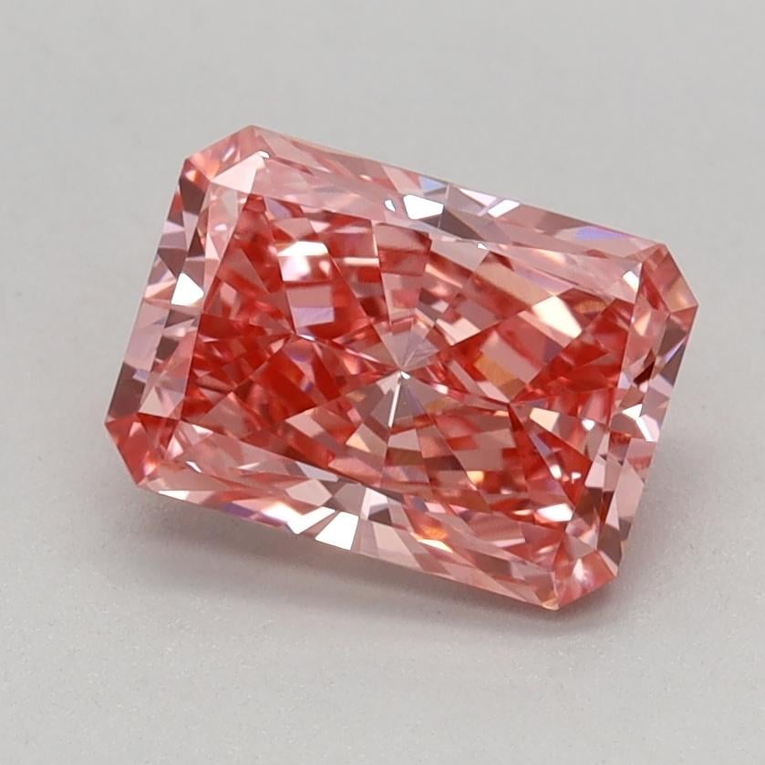1.03 Ct. Fancy Vivid Pink Radiant Lab Grown Diamond
