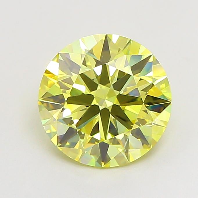 2.09 Ct. Fancy Intense  Yellow Round Lab Grown Diamond
