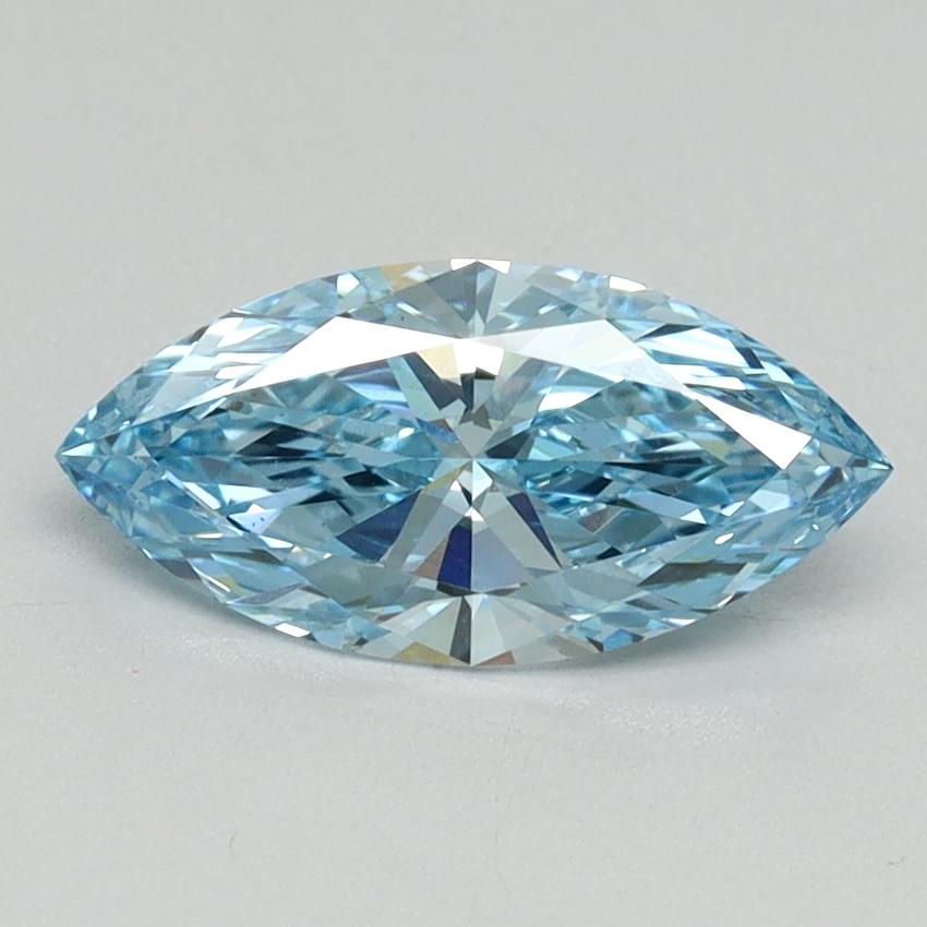 1.03 Ct. Fancy Vivid Blue Marquise Lab Grown Diamond