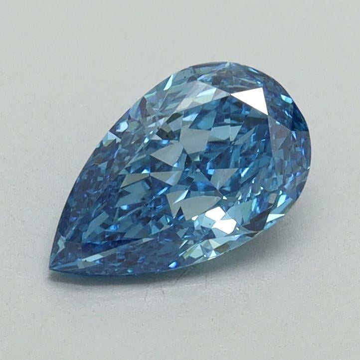 0.80 Ct. Fancy Vivid Blue Pear Lab Grown Diamond