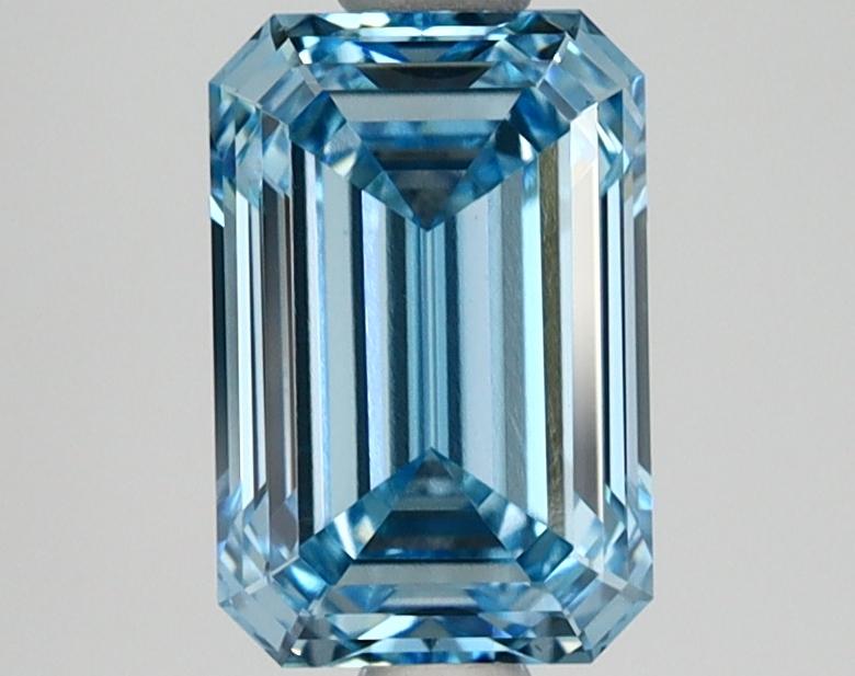 1.58 Ct. Fancy Vivid Blue Emerald Lab Grown Diamond
