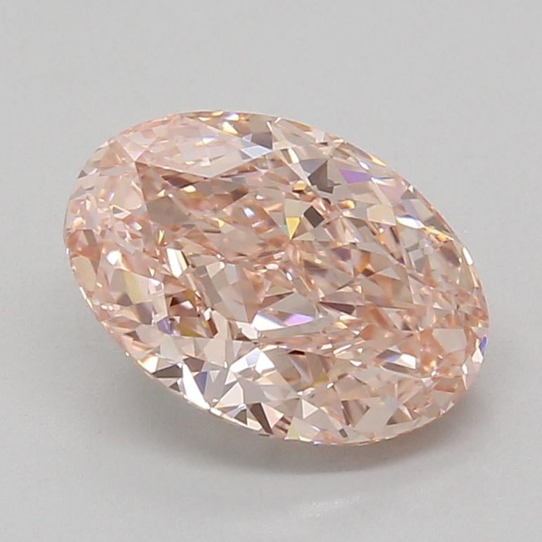 3.03 Ct. Fancy Vivid Pink Oval Lab Grown Diamond