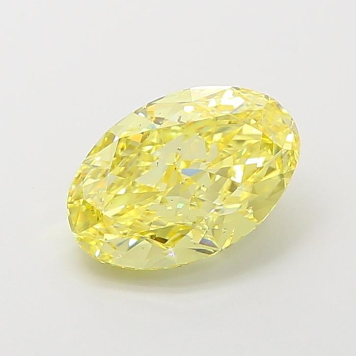 2.30 Ct. Fancy Intense Yellow Oval Lab Grown Diamond