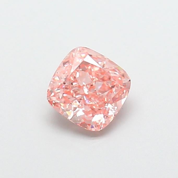 1.00 Ct. Fancy Vivid  Pink Cushion Lab Grown Diamond