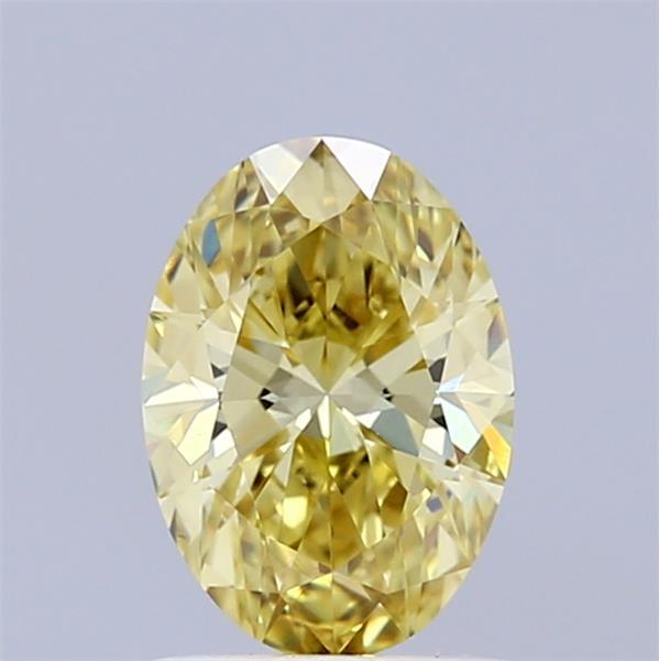 1.02 Ct. Fancy Intense Yellow Oval Lab Grown Diamond