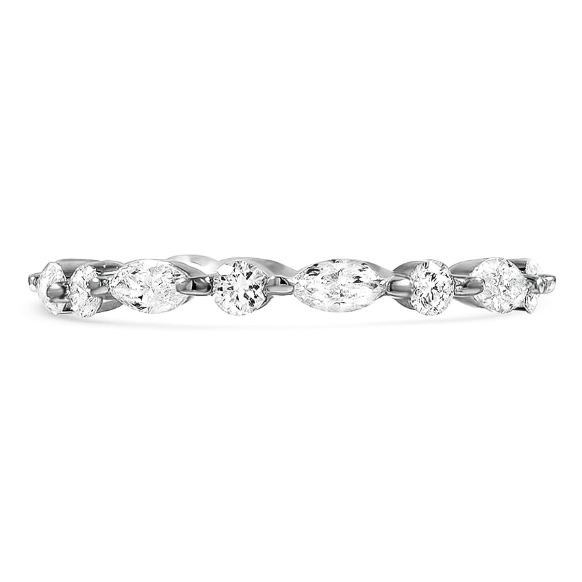 Custom Round and Marquise Diamond Eternity Ring