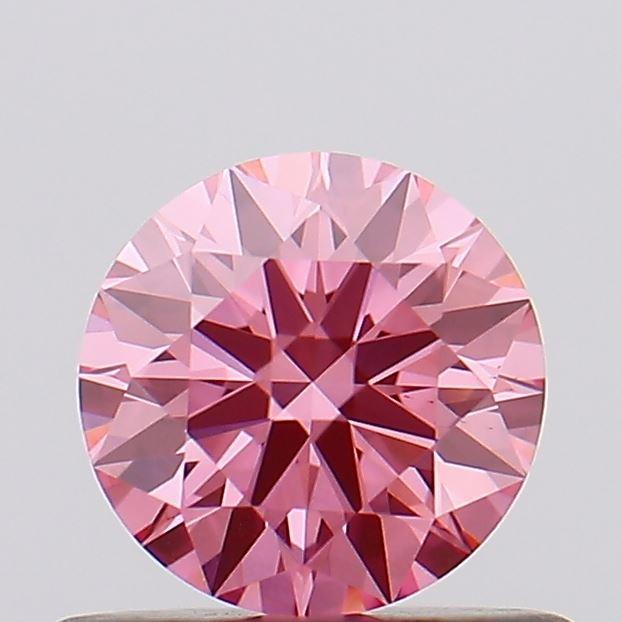 0.48 Ct. Fancy Vivid Pink Round Lab Grown Diamond