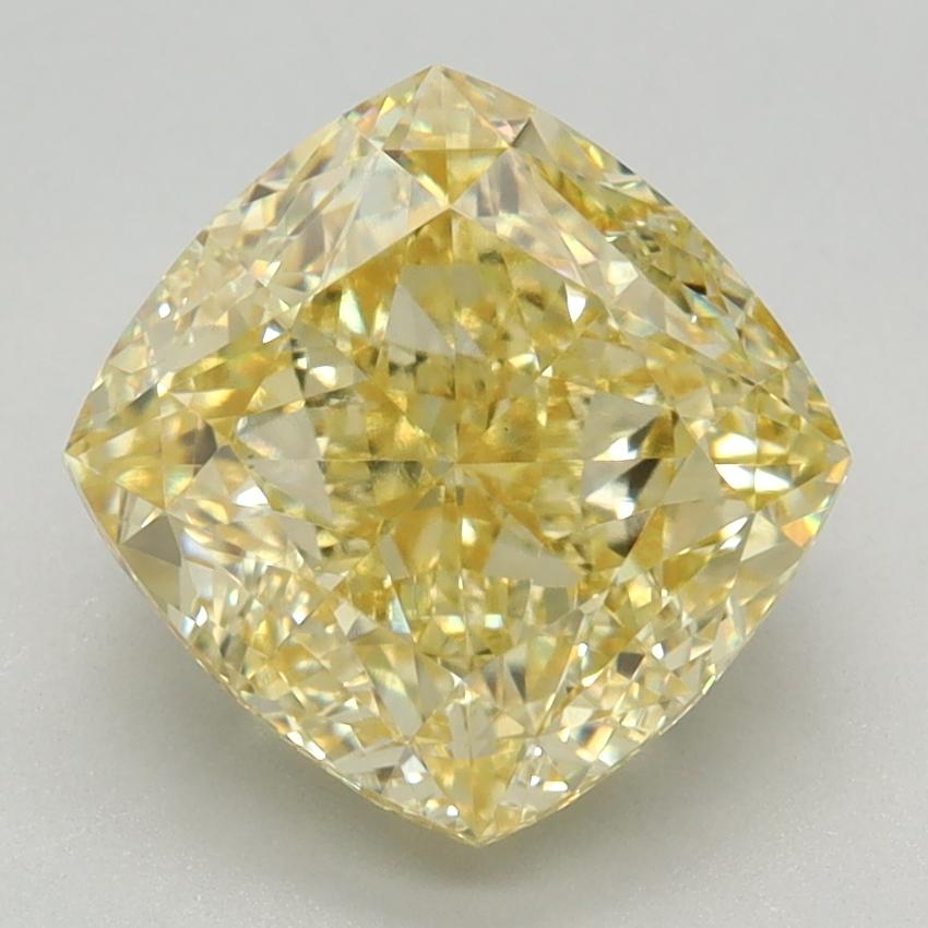 3.34 Ct. Fancy Intense Yellow Cushion Lab Grown Diamond