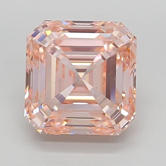 4.04 Ct. Fancy Intense  Pink Asscher Lab Grown Diamond