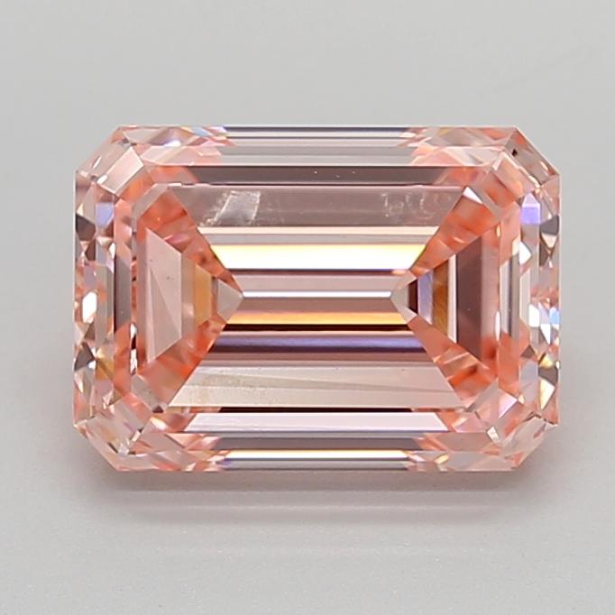 3.59 Ct. Fancy Intense  Pink Emerald Lab Grown Diamond