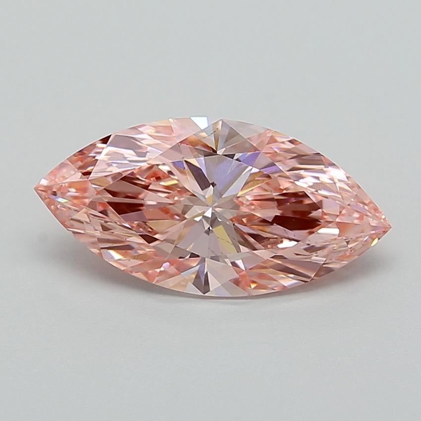 3.07 Ct. Fancy Vivid  Pink Marquise Lab Grown Diamond