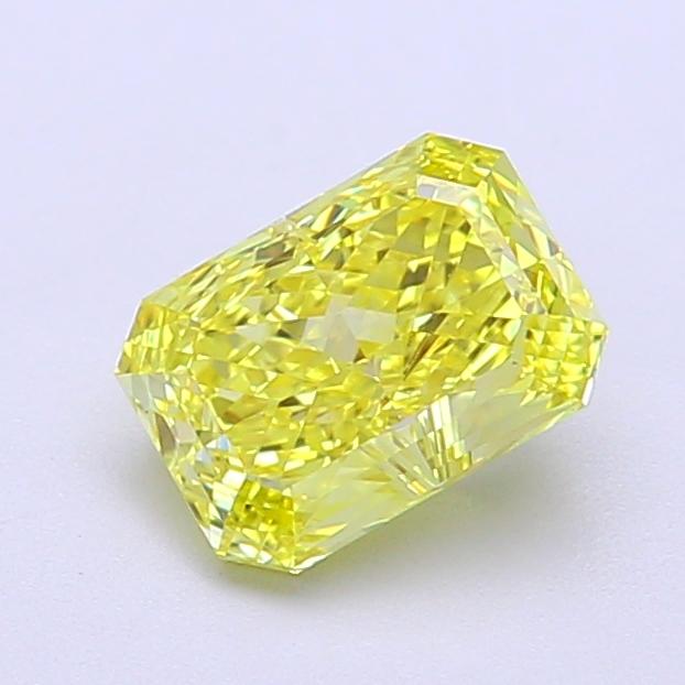 1.19 Ct. Fancy Vivid  Yellow Radiant Lab Grown Diamond