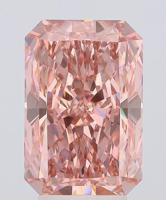 5.00 Ct. Fancy Vivid Pink Radiant Lab Grown Diamond