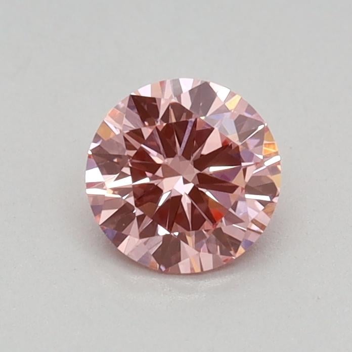 0.35 Ct. Fancy Vivid Pink Round Lab Grown Diamond