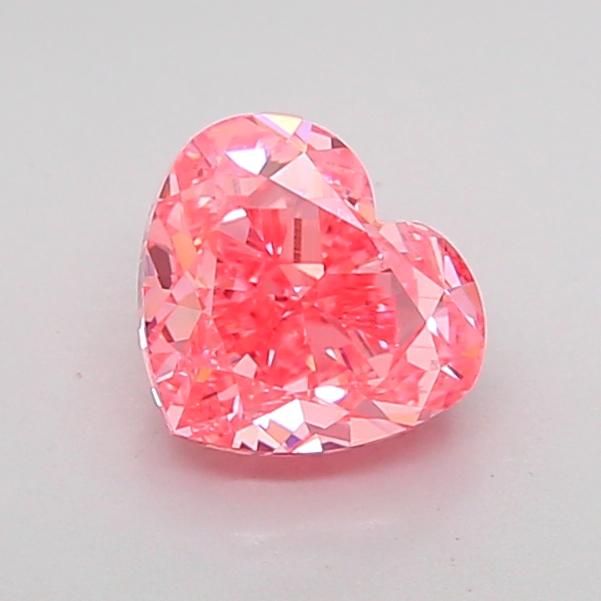 1.05 Ct. Fancy Vivid Pink Heart Lab Grown Diamond