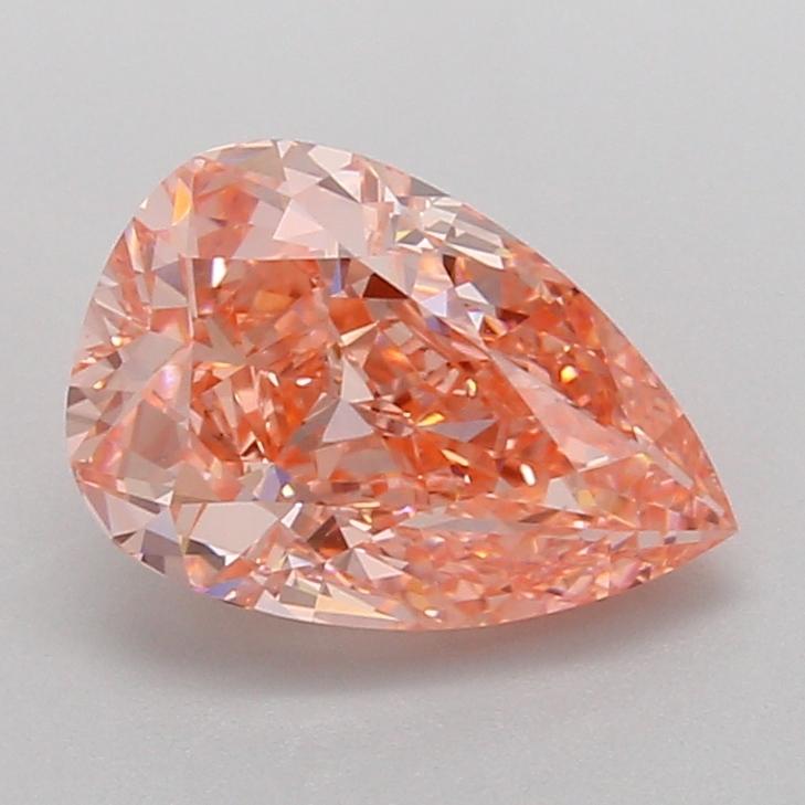 2.54 Ct. Fancy Vivid Pink Pear Lab Grown Diamond