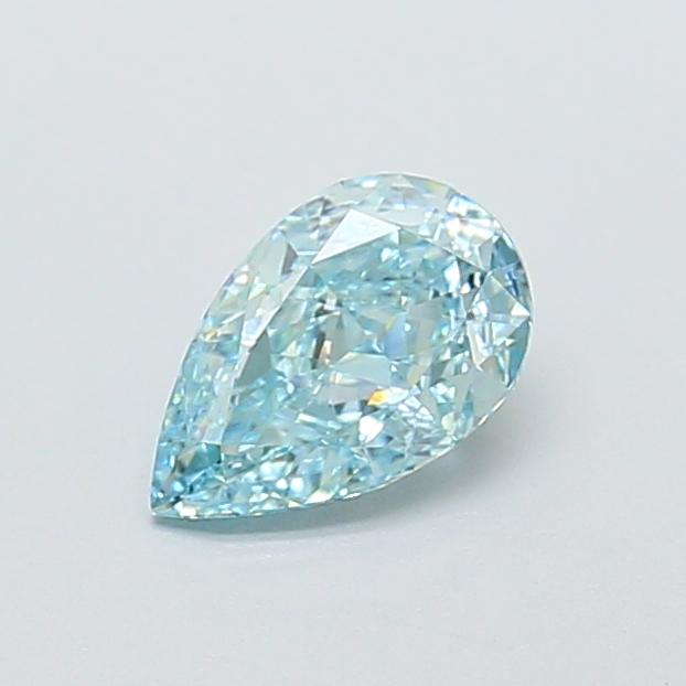 0.97 Ct. Fancy Intense  Blue Pear Lab Grown Diamond