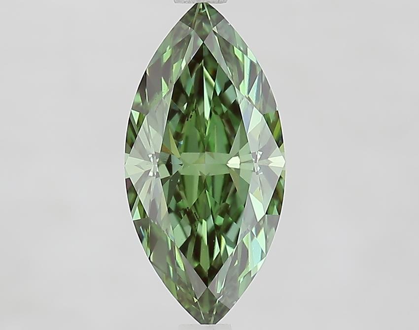 2.10 Ct. Fancy Vivid Green Marquise Lab Grown Diamond