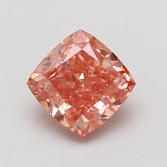 0.84 Ct. Fancy Vivid Pink Cushion Lab Grown Diamond