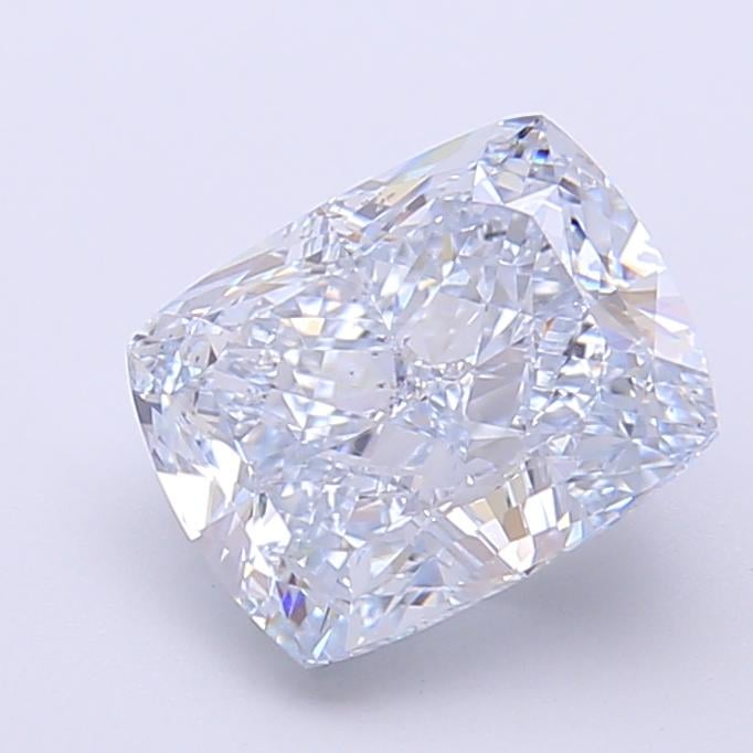 2.58 Ct. Fancy Light Blue Cushion Lab Grown Diamond