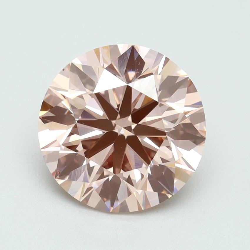 2.61 Ct. Fancy Intense Pink Round Lab Grown Diamond
