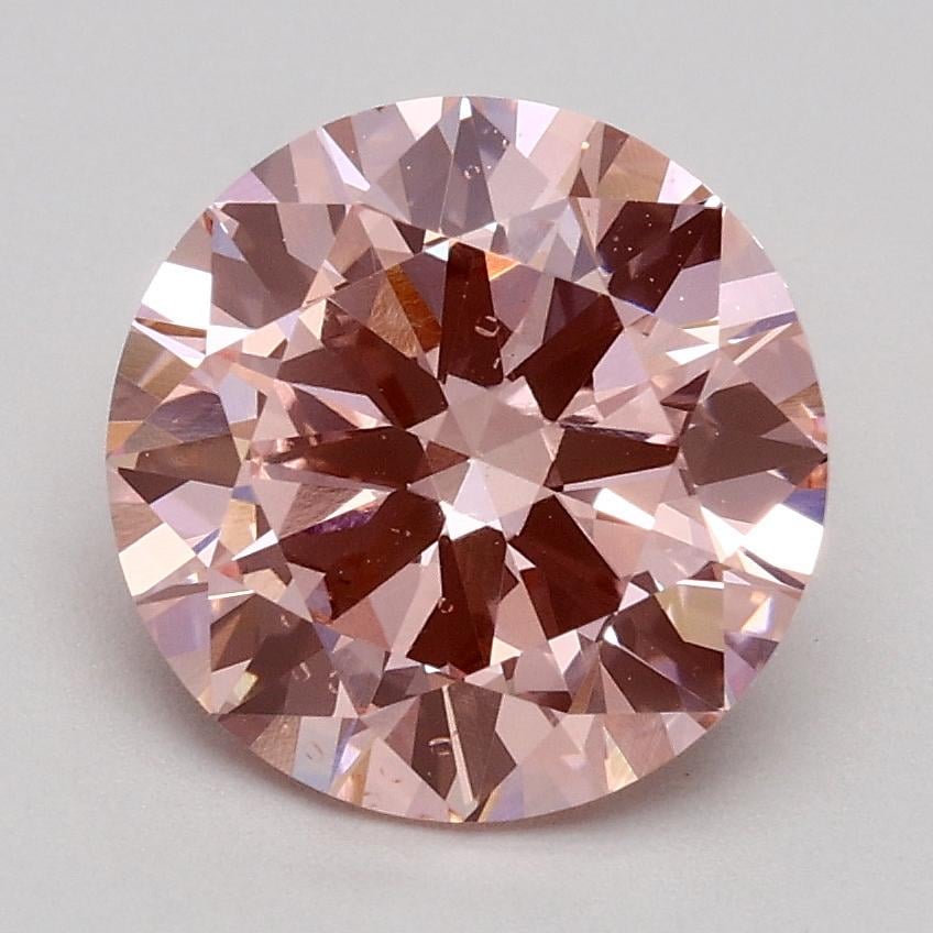 1.80 Ct. Fancy Intense Pink Round Lab Grown Diamond